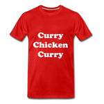 Men's Curry Chicken Curry Premium Tshirt - red