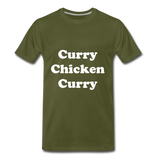 Men's Curry Chicken Curry Premium Tshirt - olive green