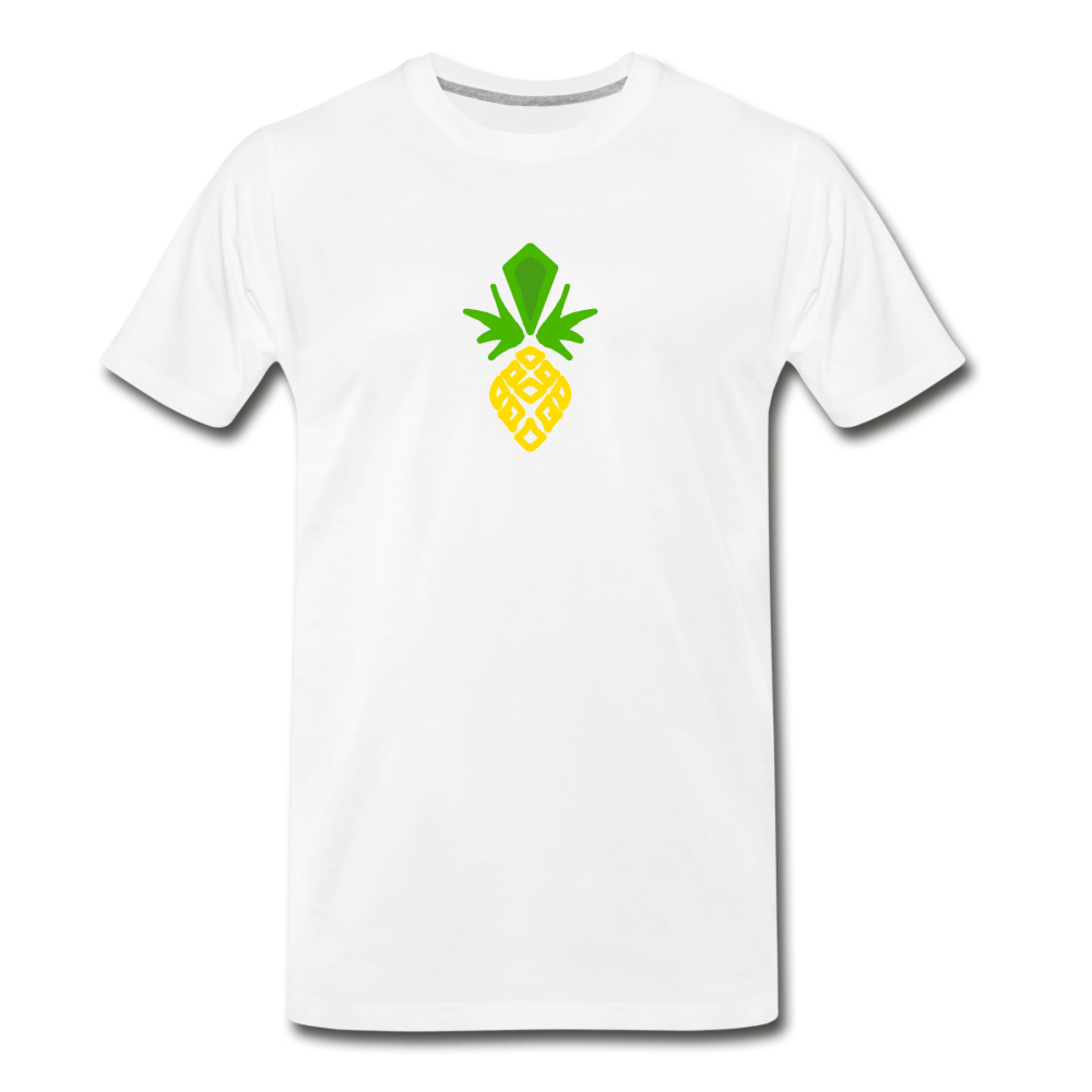 Pineapple Premium Men's T-Shirt - white