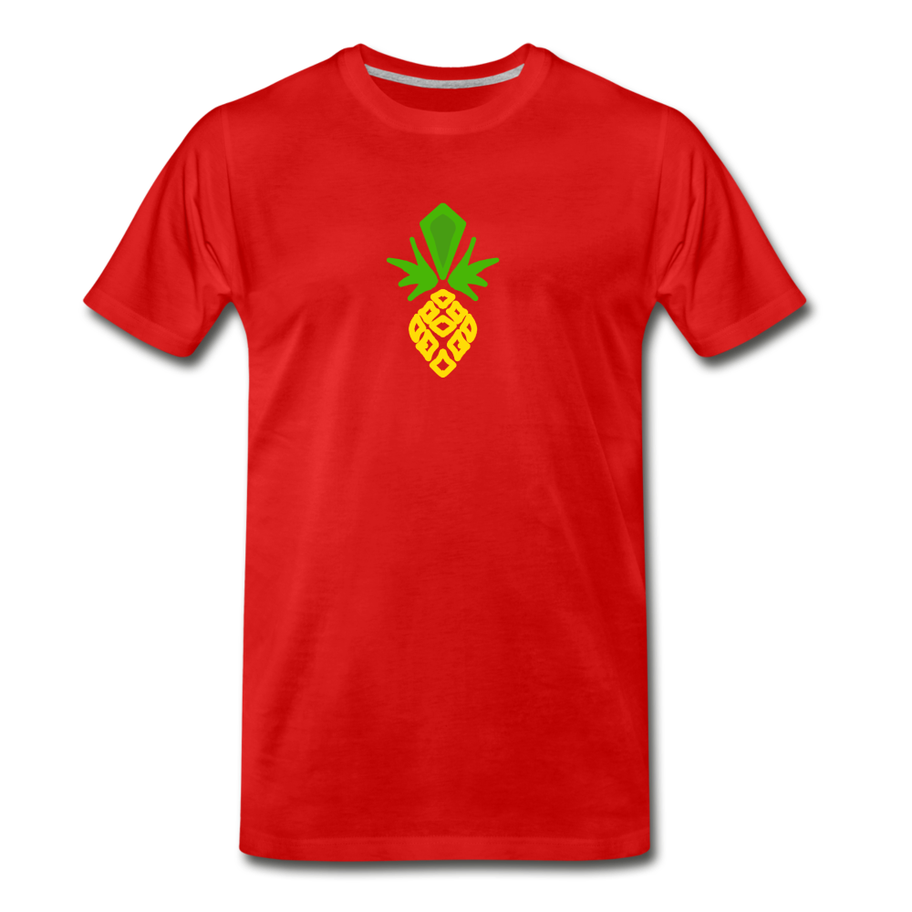 Pineapple Premium Men's T-Shirt - red