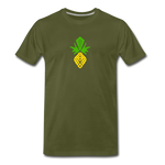 Pineapple Premium Men's T-Shirt - olive green