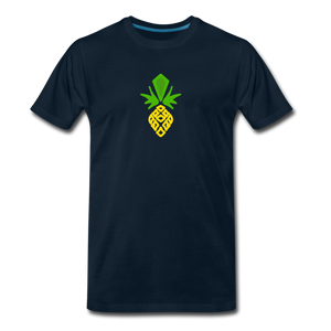 Pineapple Premium Men's T-Shirt - deep navy