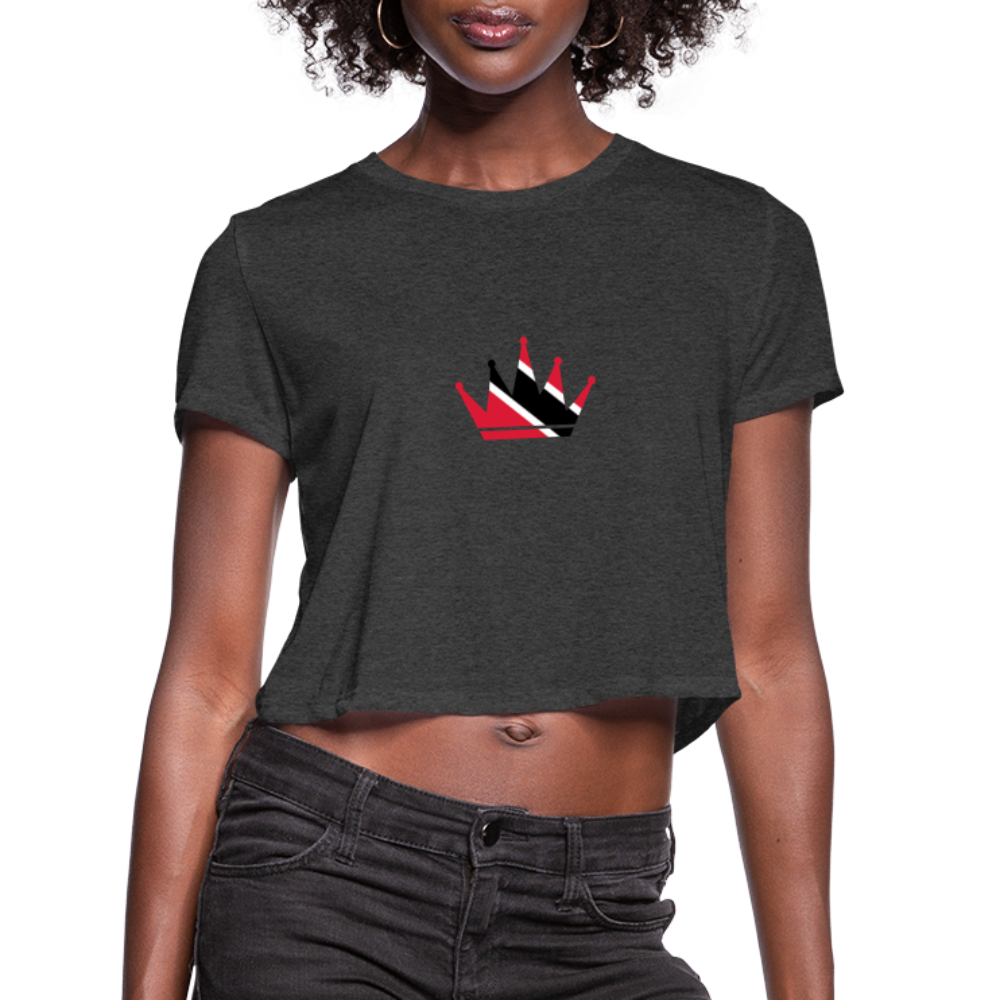 Trinidad Cropped T-Shirt - deep heather