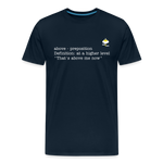 "That's Above Me" - Men's T-Shirt - deep navy