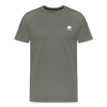 "Above Lucid" - Men's T-Shirt - asphalt gray