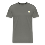 "Above Lucid" - Men's T-Shirt - asphalt gray