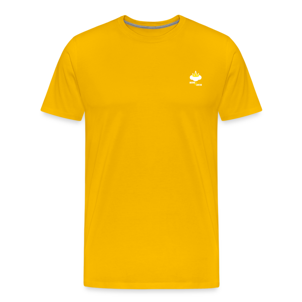 "Above Lucid" - Men's T-Shirt - sun yellow