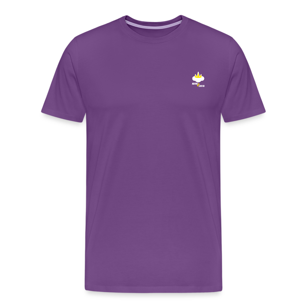 "Above Lucid" - Men's T-Shirt - purple