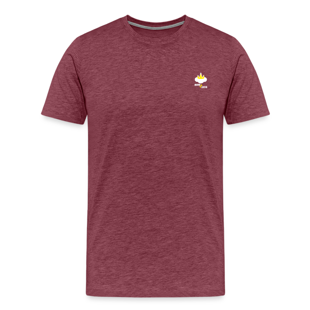 "Above Lucid" - Men's T-Shirt - heather burgundy
