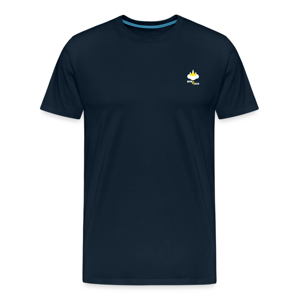 "Above Lucid" - Men's T-Shirt - deep navy